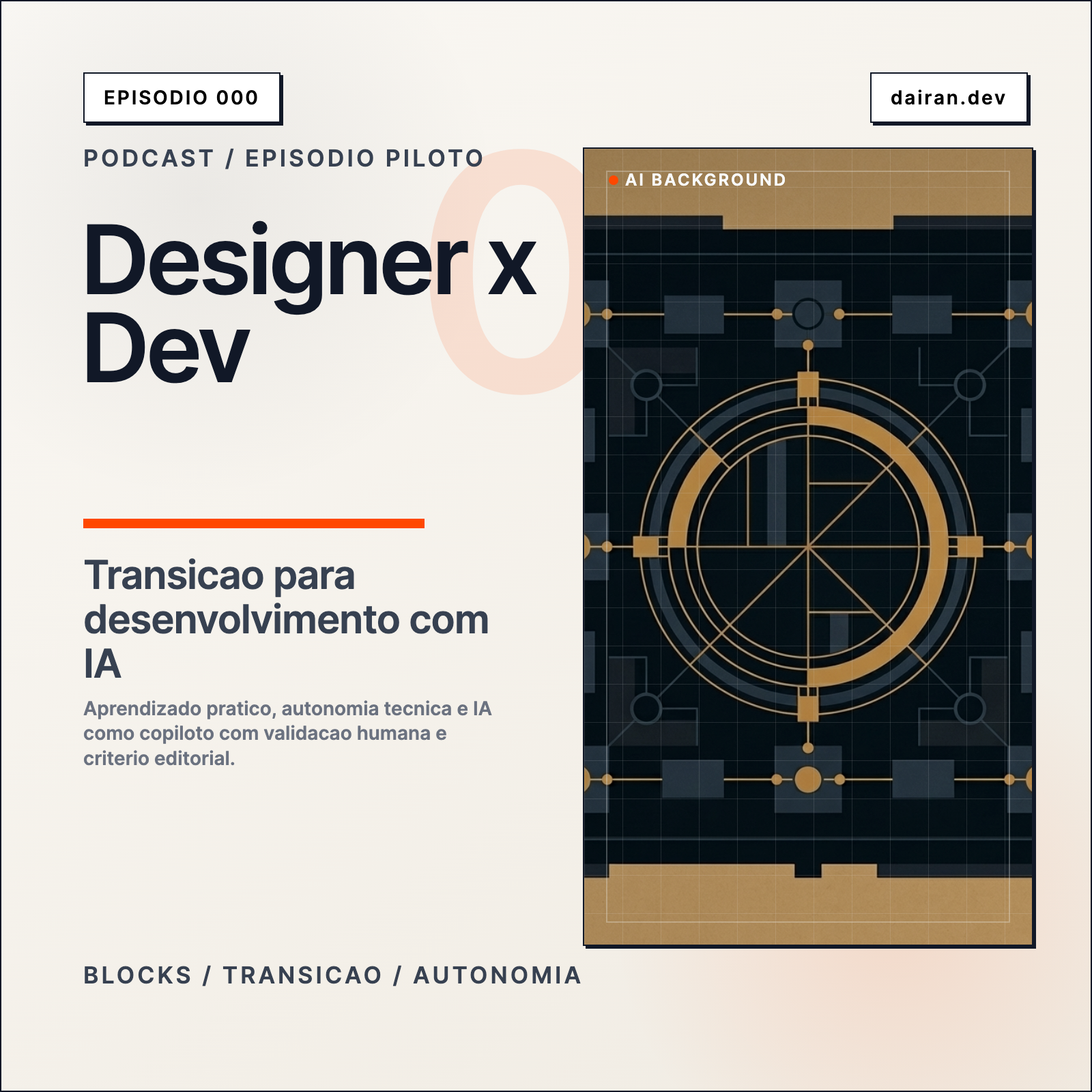 Capa do episodio O Designer que Virou Desenvolvedor com IA