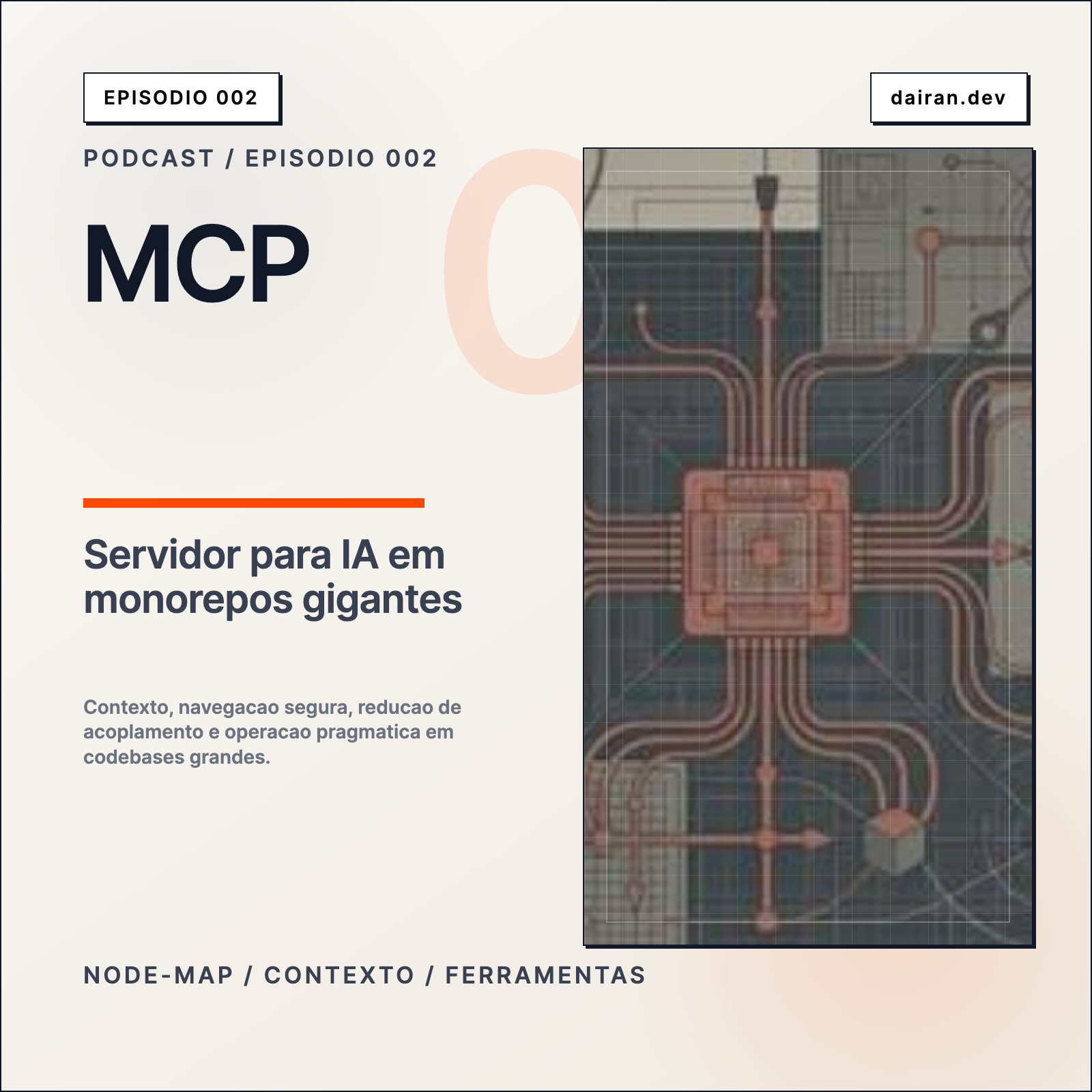 Capa do episodio Servidor MCP: Guia de IA em Monorepos Gigantes